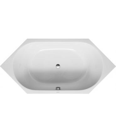 Duravit, exagonal bathtub built in 190x90, 700138white