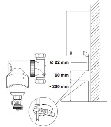 Defangatore con magnete per caldaie a condensazione Vaillant