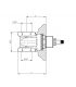 Built-in body for Bellosta gate valve item 035212