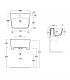 Washbasin wall mounted monphole profondo, Simas Degrade'