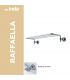 Wall towel holder for hotel INDA Raffaella 56x25x9 A32680