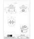 Gessi, Goccia series, concealed body misc. floor tub code 24997
