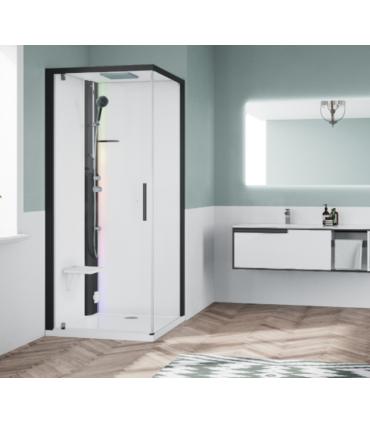 Multifunction shower enclosure with basic Novellini Glax 1 2.0 G + F SX