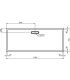 Ideal Standard Ultraflat New rectangular shower tray