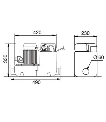 Lifting pump waste water SaniCOM SFA