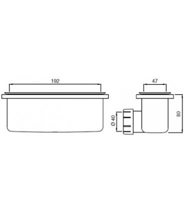 Piletta doccia Ideal Standard art.T4493 per ultraflat new