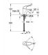 Grohe miscelatore monoforo per lavabo serie euroeco 32789 cromo.