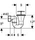 Siphon Shower tray e drain 60 mm, Geberit