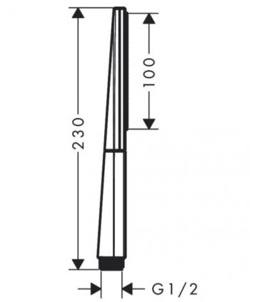 Hansgrohe Rainfinity 26866 single jet hand shower