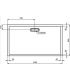 Ideal Standard Ultraflat New rectangular shower tray