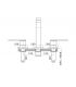 Robinet pour lavabo 3 trous Ceramica Flaminia art. Un 113056 / F