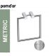 Cosmic Metric 382005 towel ring, brushed stainless steel