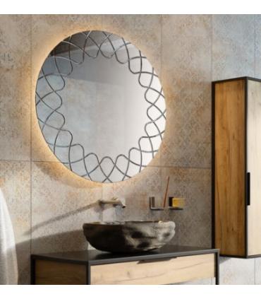 Miroir Koh-i-Noor, série Graffi 1, modèle L46069, avec rétro-éclairage