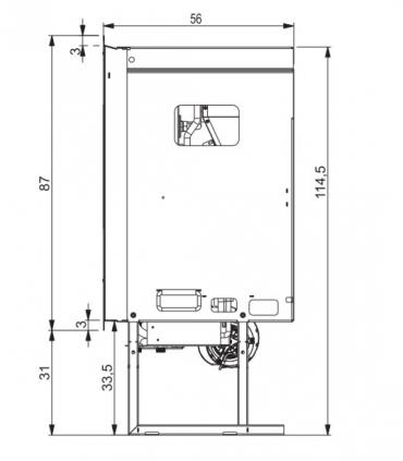 Edilkamin Idropellbox pellet thermo fireplace