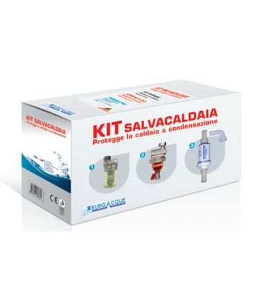 Kit protection chaudière Euroacque Séparateur d'impuretés + filtre + distributeur