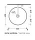 Lavabo da appoggio tondo Flaminia Twin TW42C
