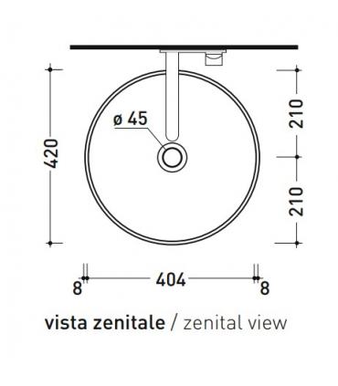 Vasque à poser ronde Flaminia Twin