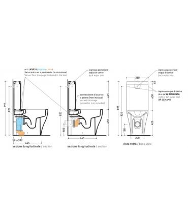 Cistern for monobloc toilet Ceramica Flaminia App AP39