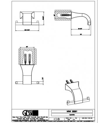 Cintre double série Gessi Mimi art. 33321