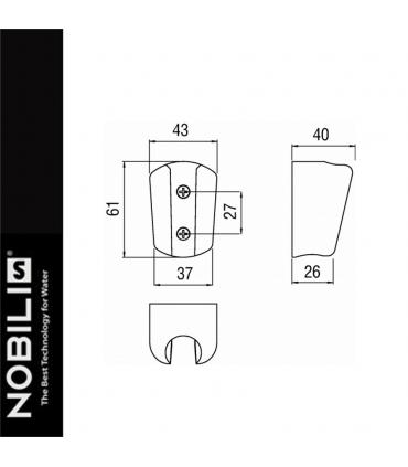 Support fixe douchette, Nobili AD147/1