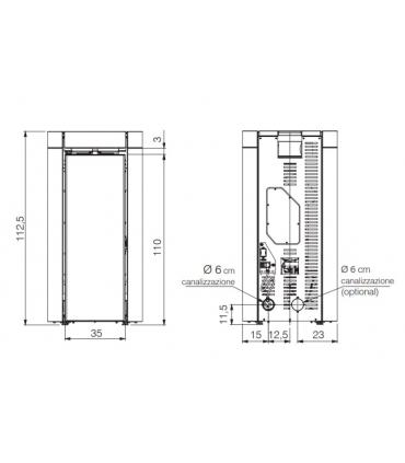 Stufa stagna Edilkamin Rada Air tight C