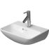 Small washbasin with space for mixer with overflow Duravit, ME by Starck, ceramic bia