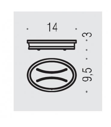Porte-savon a' poser Colombo land collection B28420CR-VAN chrome