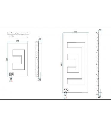 Irsap Dedalo radiator with radiant plate