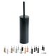 Toilet brush holder floor or wall  Inda My Love black brush replacement included