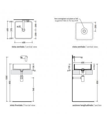 Flaminia Miniwash Multiposition Washbasin