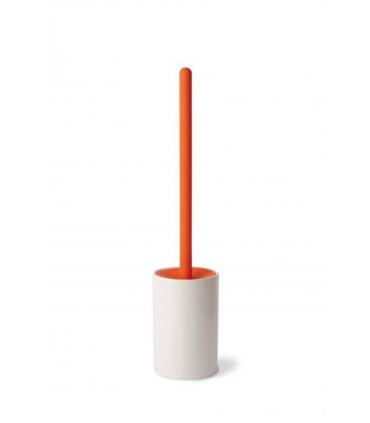 Toilet brush holder, Lineabeta, collection Baston, model 5024, ceramic e silicone