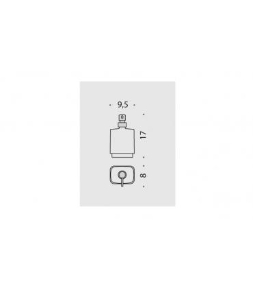 Porte-savon a' poser Colombo time collection W42810-VAN transparent