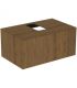 Mobile lavabo legno impiallacciato 1 cassetto, Ideal Standard Conca
