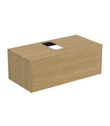 Mobile lavabo legno impiallacciato 1 cassetto, Ideal Standard Conca