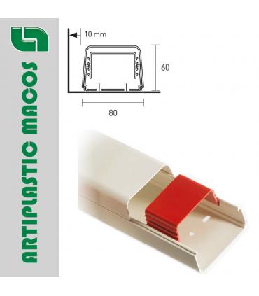 Artiplastic 0812BCF canale con coperchio 80 mm