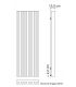 Tubes Soho vertical water radiator H.220 cm