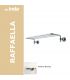 Wall towel holder for hotel INDA Raffaella 56x25x9 A32680