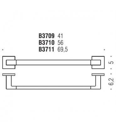 Portasalviette lineare, Colombo Basic Q
