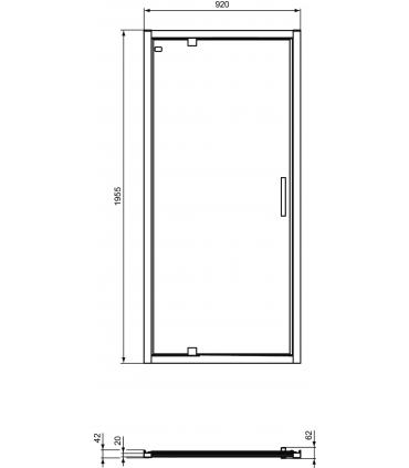 Côté douche coulissant Ideal Standard Connect 2 / PSC