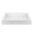 Countertop washbasin Gessi collection Rettangle with low edges