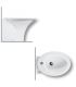 Bidet back to wall single hole HATRIA collection Sculture