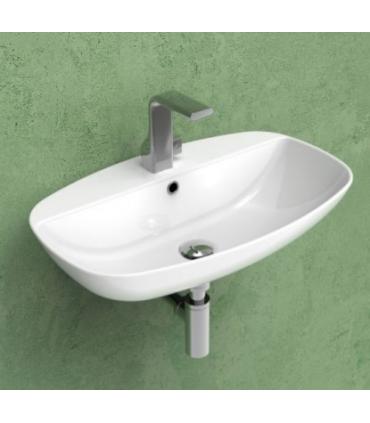 Lavabo Mural Ceramica Flaminia Nudaslim Avec Robinet Top