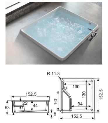 Baignoire Bolla blanc sans robinet erie