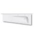 Lavabo suspendeux 130 cm trapezoidale gauche monotrou collection Grandangle