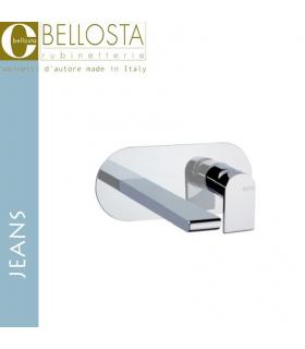 Washbasin mixer wall hung unique plate round Bellosta Jeans