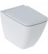 Wc a pavimento filo parete Rimfree Geberit Icon Square