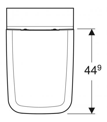 Rimfree Geberit Icon Square back to wall toilet