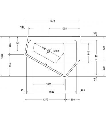 Vasca da bagno Duravit collezione Paiova 5