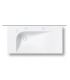 Lavabo suspendeux 100 cm monotrou collection Grandangle