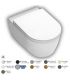 Wall-hung rimless toilet PURE RIM with hidden fixings Fusion Alchemy series